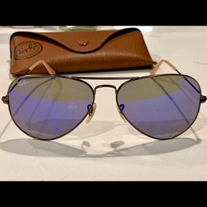 Ray Ban gray to blue radiant sunglasses
